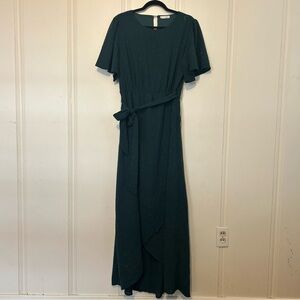 Baltic Born Green Glitter/Sparkle Textured Dress